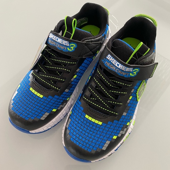 NWT Skechers boys Minecraft Megacraft sneakers size 2.5 - Picture 5 of 8